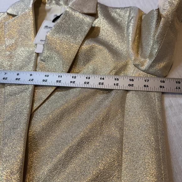 Bonpoint Jacket Womens XS Gold Floride2Y Metallic Blazer Couture Romania - Picture 7 of 11